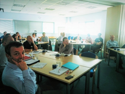 Mark Pudner at the British Glass workshop, co-hosted with REACH.