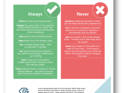 Safe swabbing poster