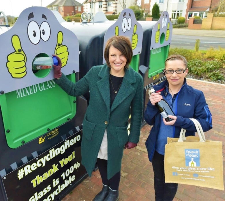 New bottle banks at Lidl's store in Halton, Leeds